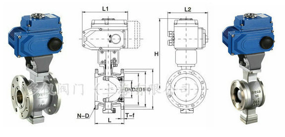 電動(dòng)V型球閥分類